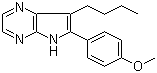 structure of CAS# 496864-15-4, 7-Butyl-6-(4-methoxyphenyl)-5H-pyrrolo[2,3-b]pyrazine