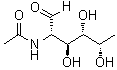 2-乙酰氨基-2,6-二脱氧-L-半乳糖分子结构 (CAS 49694-69-1)