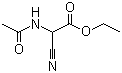structure of CAS# 4977-62-2, N-乙酰基-2-氰基甘氨酸乙酯