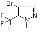 4-溴-1-甲基-5-三氟甲基-1H-吡唑分子结构 (CAS 497832-98-1)