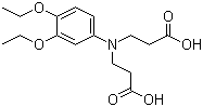 CAS # 499779-04-3, N-(2-Carboxyethyl)-N-(3,4-diethoxyphenyl)-beta-alanine