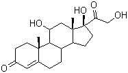 CAS # 50-23-7, Hydrocortisone, Cortisol, 11-beta,17-alpha,21-trihydroxypregn-4-ene-3,20-dione, Hydrocortisone Base