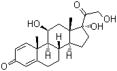 structure of CAS# 50-24-8, Prednisolone