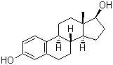 structure of CAS# 50-28-2, 雌二醇