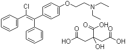 structure of CAS# 50-41-9, 枸橼酸氯米芬