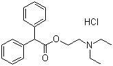 structure of CAS# 50-42-0, Adiphenine hydrochloride