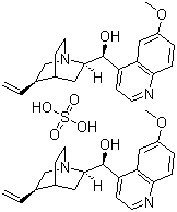 CAS # 50-54-4, Quinidine sulfate, Quinidine sulfate(salt��,  Chinidine sulfate, NSC 10004,Quinicardine, Quinidate, Quinidex, Quinidine monosulfate, Quinidine sulphate, Quinora, Systodin