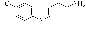 CAS # 50-67-9, 5-Hydroxytryptamine, 3-(2-Aminoethyl)-1H-indol-5-ol, 3-(2-Aminoethyl)indol-5-ol, Serotonin