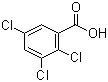 structure of CAS# 50-73-7, 2,3,5-三氯苯甲酸