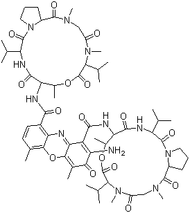 structure of CAS# 50-76-0, Actinomycin D