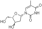 beta-胸苷分子结构 (CAS 50-89-5)