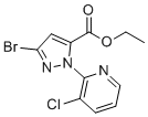 乙基3-溴-1-(3-氯吡啶-2-基)-1H-吡唑-5-羧酸酯分子结构 (CAS 500011-92-7)