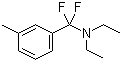 N,N-二乙基-alpha,alpha-二氟-3-甲基苄胺分子结构 (CAS 500131-50-0)