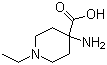 structure of CAS# 500756-05-8, 4-氨基-1-乙基-4-哌啶羧酸
