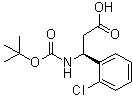 structure of CAS# 500770-73-0, (betaS)-2-氯-beta-[[叔丁氧羰基]氨基]苯丙酸