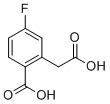 2-(羧甲基)-4-氟苯甲酸分子结构 (CAS 500779-09-9)
