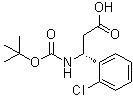 (betaR)-2-氯-beta-[[(1,1-二甲基乙氧基)羰基]氨基]苯丙酸分子结构 (CAS 500789-05-9)