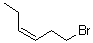 structure of CAS# 5009-31-4, (Z)-1-Bromo-3-hexene
