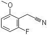 structure of CAS# 500912-18-5, 2-氟-6-甲氧基苯乙腈