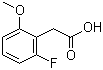 structure of CAS# 500912-19-6, 2-氟-6-甲氧基苯乙酸