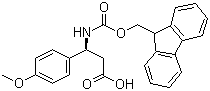 (S)-Fmoc-4-甲氧基-beta-苯丙氨酸分子结构 (CAS 501015-30-1)