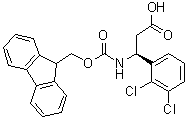 (betaS)-2,3-二氯-beta-[[(9H-芴-9-基甲氧基)羰基]氨基]苯丙酸分子结构 (CAS 501015-35-6)