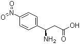 (R)-3-氨基-3-(4-硝基苯基)丙酸分子结构 (CAS 501120-99-6)