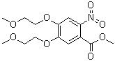 4,5-二(2-甲氧基乙氧基)-2-硝基苯甲酸甲酯分子结构 (CAS 501684-22-6)
