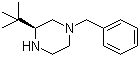 (3S)-3-(叔丁基)-1-(苯基甲基)哌嗪分子结构 (CAS 502482-34-0)