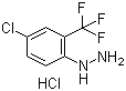 4-氯-2-(三氟甲基)苯肼盐酸盐分子结构 (CAS 502496-20-0)