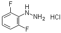 (2,6-二氟苯基)肼盐酸盐分子结构 (CAS 502496-26-6)