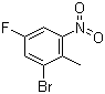 structure of CAS# 502496-33-5, 2-Bromo-4-fluoro-6-nitrotoluene