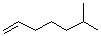 CAS # 5026-76-6, 6-Methyl-1-heptene, 2-Methyl-6-heptene