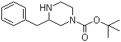N-1-Boc-3-苄基哌嗪分子结构 (CAS 502649-29-8)