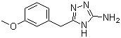 5-(3-甲氧基苄基)-4H-1,2,4-三唑-3-胺分子结构 (CAS 502685-73-6)