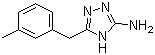5-(3-甲基苄基)-4H-1,2,4-三唑-3-胺分子结构 (CAS 502685-82-7)