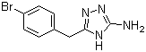 5-(4-溴苄基)-4H-1,2,4-三唑-3-胺分子结构 (CAS 502685-91-8)