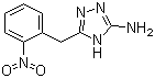 5-(2-Nitrobenzyl)-4H-1,2,4-triazol-3-amine molecular structure (CAS 502686-25-1)