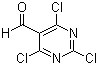 structure of CAS# 50270-27-4, 2,4,6-三氯-5-嘧啶甲醛