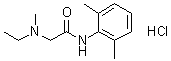 structure of CAS# 50295-20-0, N-(2,6-Dimethylphenyl)-2-(ethylmethylamino)acetamide monohydrochloride