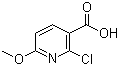 2-氯-6-甲氧基烟酸分子结构 (CAS 503000-87-1)