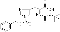 structure of CAS# 50305-43-6, N-Boc-N'-Cbz-L-组氨酸