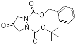 4-氧代-1,2-吡唑烷二甲酸 1-叔丁酯 2-苄酯分子结构 (CAS 503072-63-7)