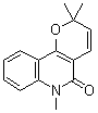 structure of CAS# 50333-13-6, N-甲基芸香碱