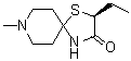 (2S)-2-乙基-8-甲基-1-硫杂-4,8-二氮杂螺[4.5]癸烷-3-酮分子结构 (CAS 503431-81-0)