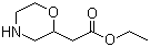 2-(吗啉-2-基)乙酸乙酯分子结构 (CAS 503601-25-0)