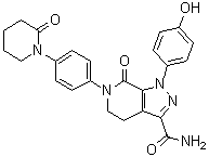 CAS 登录号：503612-76-8, 1-(4-羟基苯基)-7-氧代-6-[4-(2-氧代哌啶-1-基)苯基]-4,5,6,7-四氢-1H-吡唑并[3,4-c]吡啶-3-甲酰胺