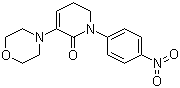 5,6-二氢-3-(4-吗啉基)-1-(4-硝基苯基)-2(1H)-吡啶酮分子结构 (CAS 503615-03-0)