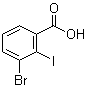3-溴-2-碘苯甲酸分子结构 (CAS 503821-94-1)