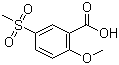 structure of CAS# 50390-76-6, 2-甲氧基-5-甲磺酰基苯甲酸